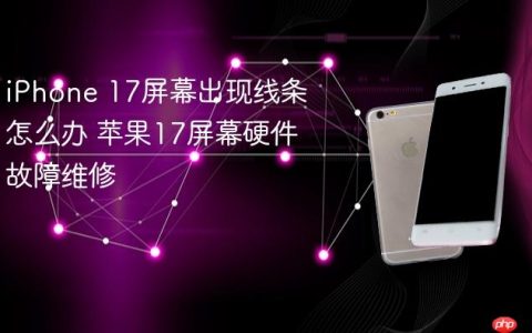 iPhone 17屏幕出现线条怎么办 苹果17屏幕硬件故障维修