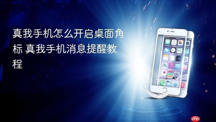 真我手机怎么开启桌面角标 真我手机消息提醒教程