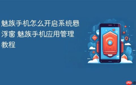 魅族手机怎么开启系统悬浮窗 魅族手机应用管理教程