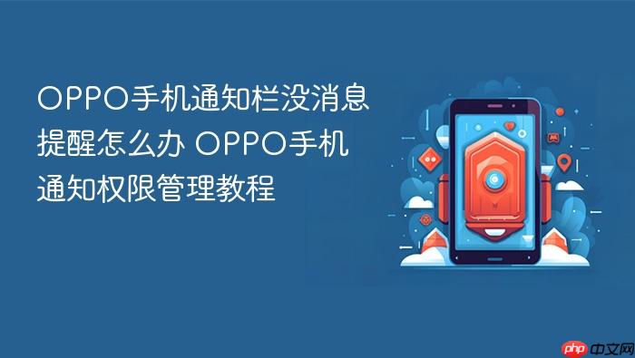 oppo手机通知栏没消息提醒怎么办 oppo手机通知权限管理教程