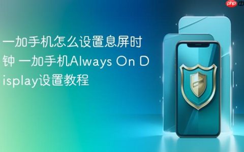 一加手机怎么设置息屏时钟 一加手机Always On Display设置教程