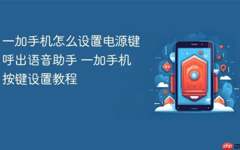 一加手机怎么设置电源键呼出语音助手 一加手机按键设置教程