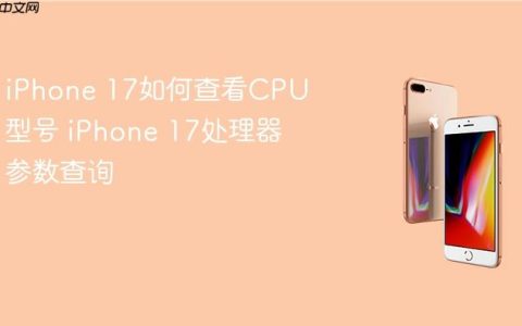 iPhone 17如何查看CPU型号 iPhone 17处理器参数查询