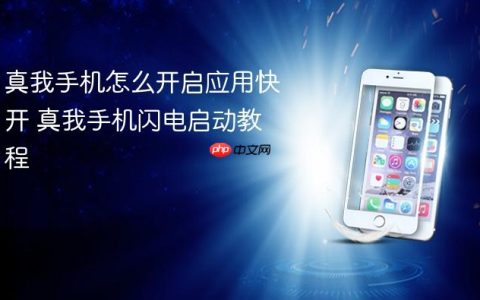 真我手机怎么开启应用快开 真我手机闪电启动教程