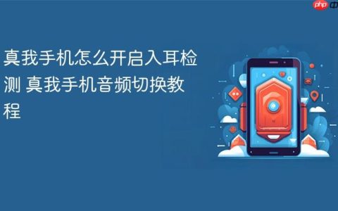 真我手机怎么开启入耳检测 真我手机音频切换教程