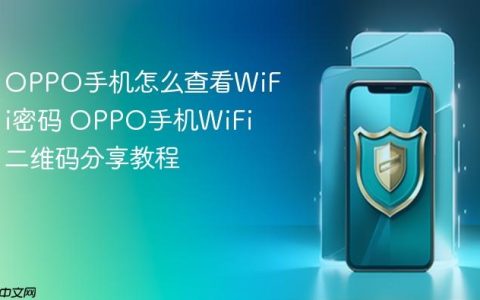 OPPO手机怎么查看WiFi密码 OPPO手机WiFi二维码分享教程