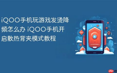 iQOO手机玩游戏发烫降频怎么办 iQOO手机开启散热背夹模式教程
