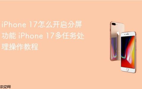 iPhone 17怎么开启分屏功能 iPhone 17多任务处理操作教程