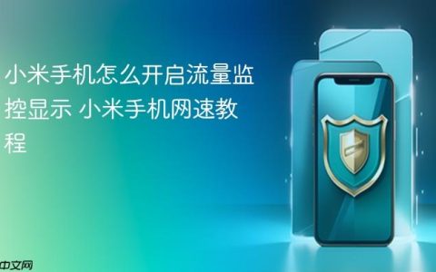小米手机怎么开启流量监控显示 小米手机网速教程