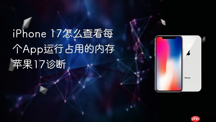 iphone 17怎么查看每个app运行占用的内存 苹果17诊断
