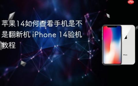 苹果14如何查看手机是不是翻新机 iPhone 14验机教程