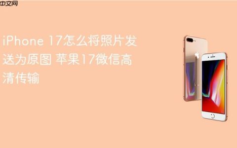 iPhone 17怎么将照片发送为原图 苹果17微信高清传输