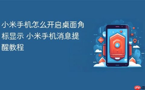 小米手机怎么开启桌面角标显示 小米手机消息提醒教程