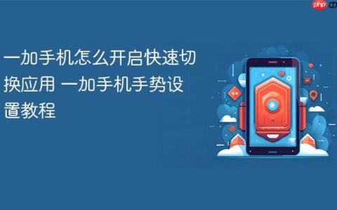 一加手机怎么开启快速切换应用 一加手机手势设置教程