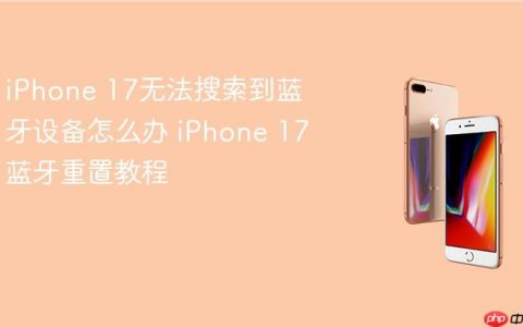 iPhone 17无法搜索到蓝牙设备怎么办 iPhone 17蓝牙重置教程