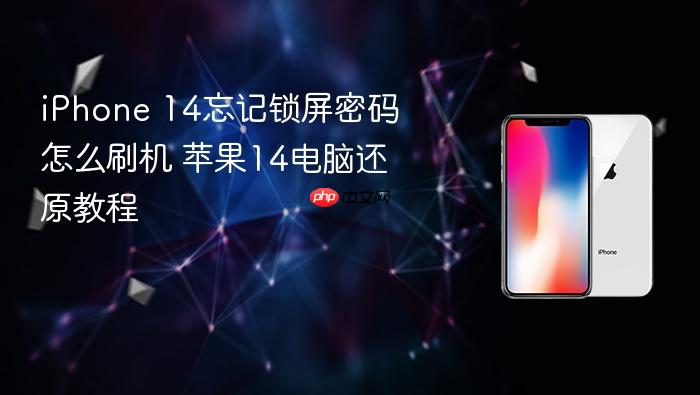 iphone 14忘记锁屏密码怎么刷机 苹果14电脑还原教程