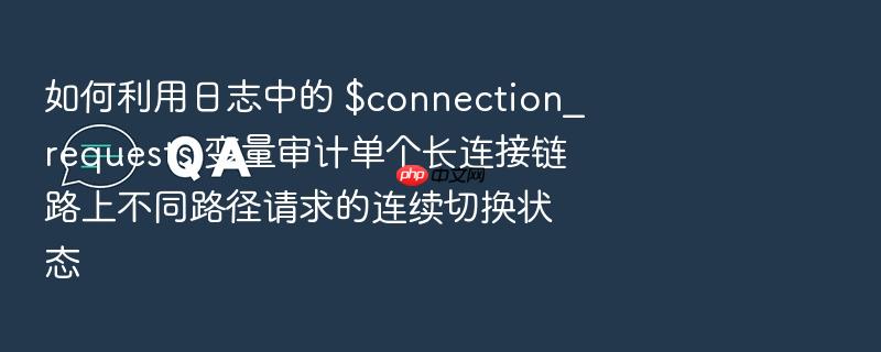 如何利用日志中的 $connection_requests 变量审计单个长连接链路上不同路径请求的连续切换状态