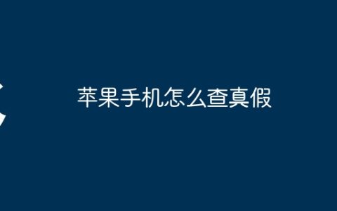 苹果手机怎么查真假