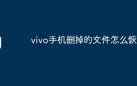 vivo手机删掉的文件怎么恢复