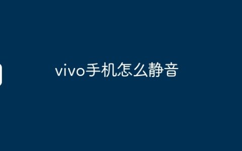 vivo手机怎么静音