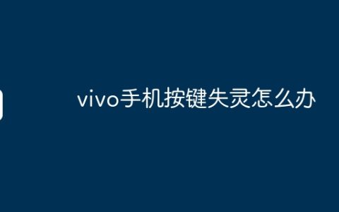 vivo手机按键失灵怎么办