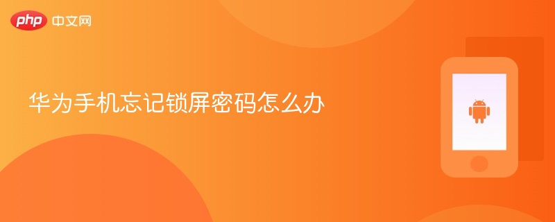 华为手机忘记锁屏密码怎么办 华为手机密码找回教程 - php中文网