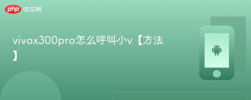 vivox300pro怎么呼叫小v【方法】 - php中文网