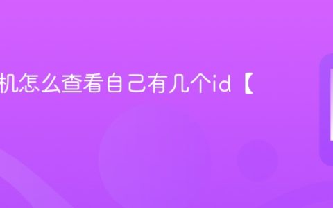 苹果手机怎么查看自己有几个id【方法】