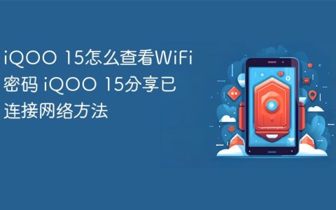 iQOO 15怎么查看WiFi密码 iQOO 15分享已连接网络方法