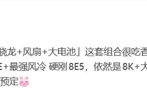 REDMI K90至尊版配置曝光 骁龙8E+风冷散热亮相
