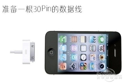 【iphone4s怎么连接电脑】步骤1