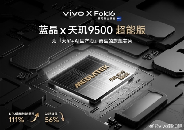 一屏四用！vivo X Fold6把折叠屏的多任务玩明白了