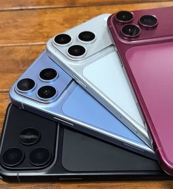 苹果iPhone 18 Pro Max机身亮相:实锤浅蓝、深红新配色