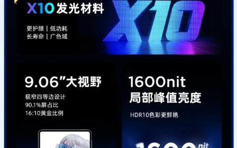 红魔游戏平板5 Pro屏幕细节出炉：9英寸2.4K OLED+X10发光材料