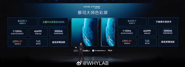 vivo X Fold6发布：行业首款一屏四用折叠屏 7999元起