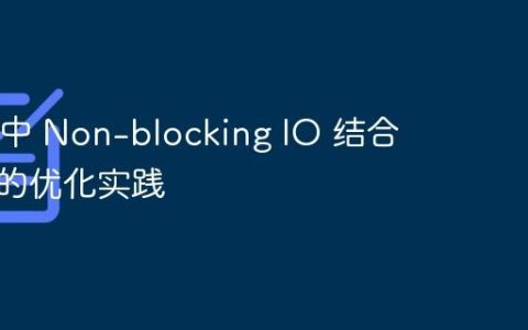 Nginx 中 Non-blocking IO 结合内存池的优化实践