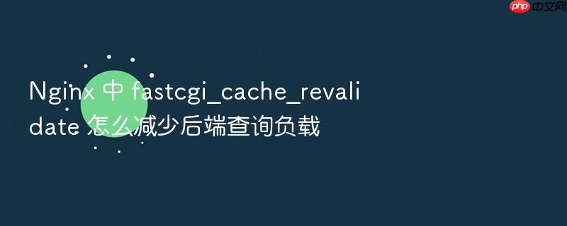 nginx 中 fastcgi_cache_revalidate 怎么减少后端查询负载