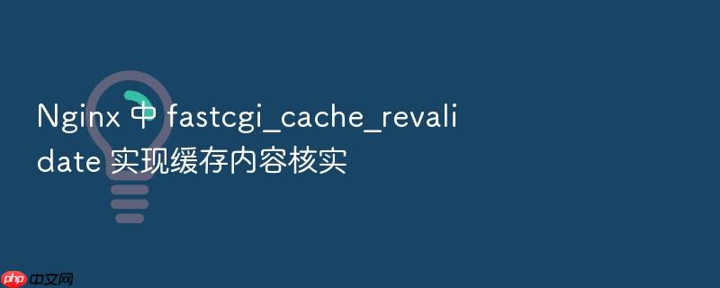 nginx 中 fastcgi_cache_revalidate 实现缓存内容核实