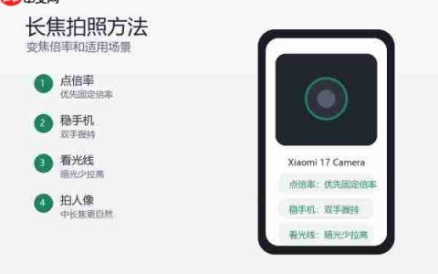 小米17长焦拍照怎么用？变焦拍摄方法和适用场景