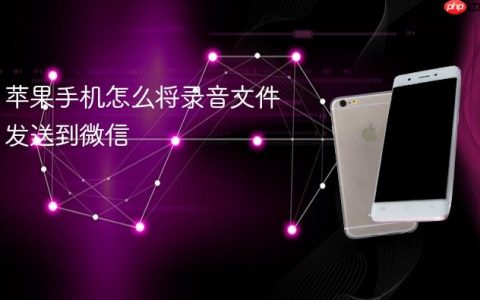 苹果手机怎么将录音文件发送到微信