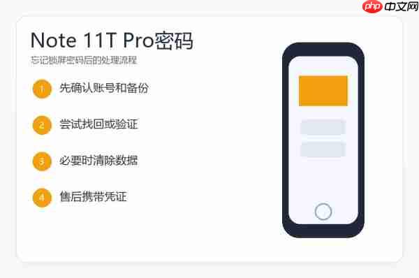 红米Note11T Pro忘记密码怎么办?锁屏解锁和清除数据说明