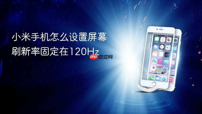 小米手机怎么设置屏幕刷新率固定在120hz