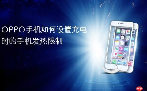 OPPO手机如何设置充电时的手机发热限制