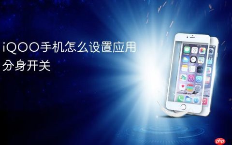iQOO手机怎么设置应用分身开关