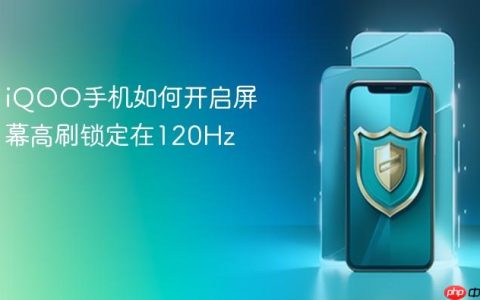 iQOO手机如何开启屏幕高刷锁定在120Hz