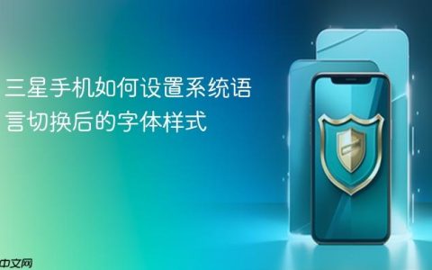 三星手机如何设置系统语言切换后的字体样式