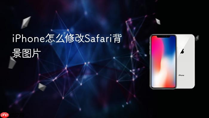 iphone怎么修改safari背景图片