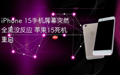 iPhone 15手机屏幕突然全黑没反应 苹果15死机重启