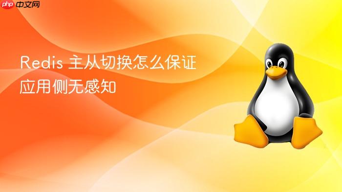 redis 主从切换怎么保证应用侧无感知