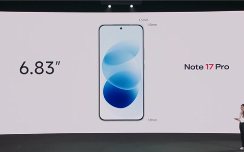 看齐旗舰！REDMI Note 17 Pro亮相：6.83英寸1.5K大屏、四微曲包裹式中框